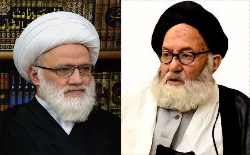 آية الله اليعقوبي يعزّي بوفاة آية الله السيد محمد باقر الموسوي الكشميري النجفي