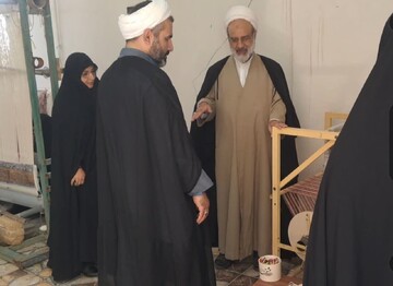 افتتاح کارگاه صنایع تولیدی وابسته به مدرسه علمیه حضرت زهرا (س) میبد+تصاویر