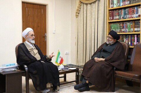 Imágenes / Encuentro del Huyyatul Islam wal Muslimeen Sayyed Aftab Haider, uno de los eruditos de Sudáfrica con el Ayatolá A'rafi