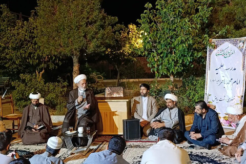 دیدار حجت الاسلام فرزانه دبیر شورای عالی حوزه های علمیه خراسان با مبلغین و طلاب خضری دشت بیاض