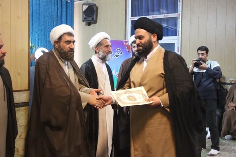 تصاویر / مراسم اختتامیه جشنواره علامه حلی حوزه علمیه استان قزوین برگزارشد