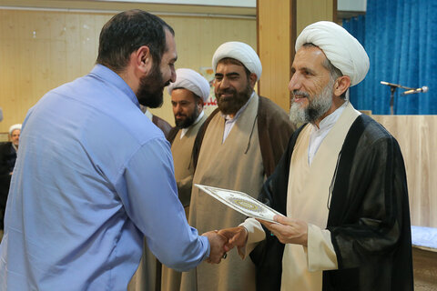 تصاویر / مراسم اختتامیه جشنواره علامه حلی حوزه علمیه استان قزوین برگزارشد