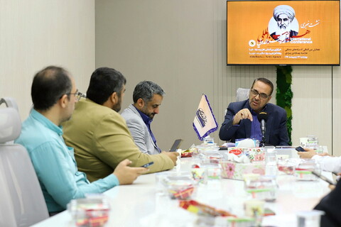 تصاویر/ نشست خبری همایش بین المللی اندیشه های منطقی علامه بهابادی یزدی