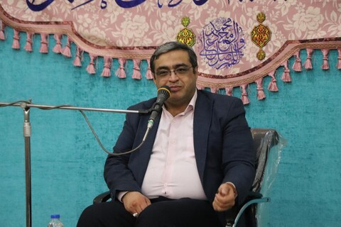 تصاویر/ جلسه سخنرانی  سعید عزیزی در حوزه علمیه بناب