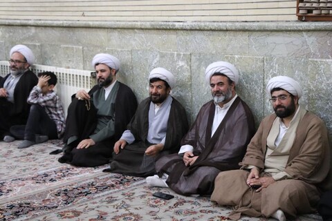 تصاویر/ جلسه سخنرانی  سعید عزیزی در حوزه علمیه بناب