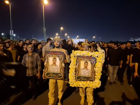 تصاویر/ مراسم وداع شهید والا مقام مدافع امنیت،استوار یکم "محمدحسن نائینی درکاشان