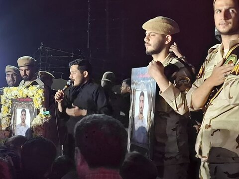 تصاویر/ مراسم وداع شهید والا مقام مدافع امنیت،استوار یکم "محمدحسن نائینی درکاشان