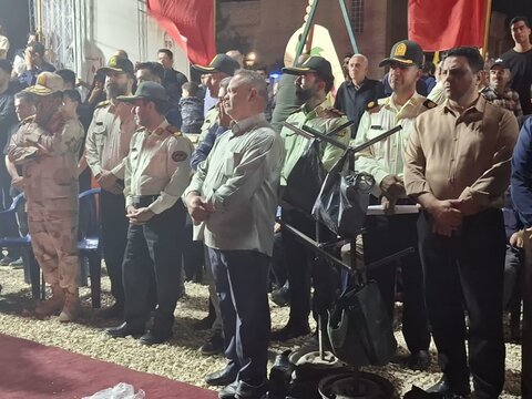 تصاویر/ مراسم وداع شهید والا مقام مدافع امنیت،استوار یکم "محمدحسن نائینی درکاشان