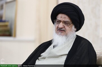 دیدار نمایندگان آیت الله اعرافی با آیت الله میلانی
