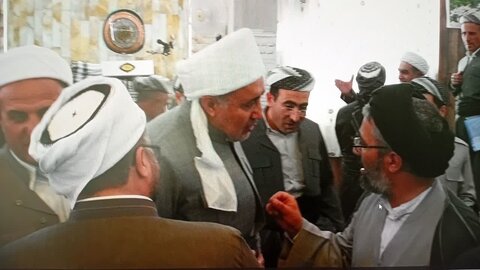 تصاویر/ آیین عمامه گذاری سنتی طلاب اهل سنت حجره امام شافعی روستا بند ارومیه