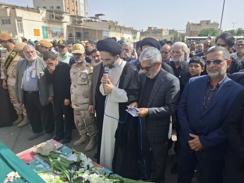 تصاویر/ تشییع پیکر شهید محمد حسن نائینی درسپاه کاشان