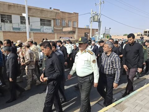 تصاویر/ تشییع پیکر شهید محمد حسن نائینی درسپاه کاشان