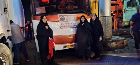 تصاویر/حضور اعضای کانون هلال احمر مدارس علمیه شهرستان ساوه در