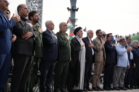 تصاویر/ مراسم بزرگداشت اولین سالگرد شهادت رئیس جمهور شهید آیت الله رئیسی و شهدای خدمت