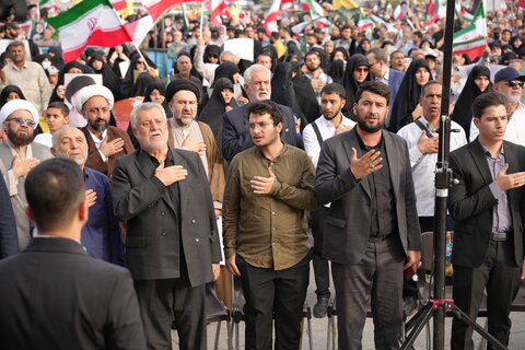 تصاویر/ مراسم بزرگداشت اولین سالگرد شهادت رئیس جمهور شهید آیت الله رئیسی و شهدای خدمت