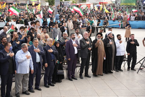 تصاویر/ مراسم بزرگداشت اولین سالگرد شهادت رئیس جمهور شهید آیت الله رئیسی و شهدای خدمت