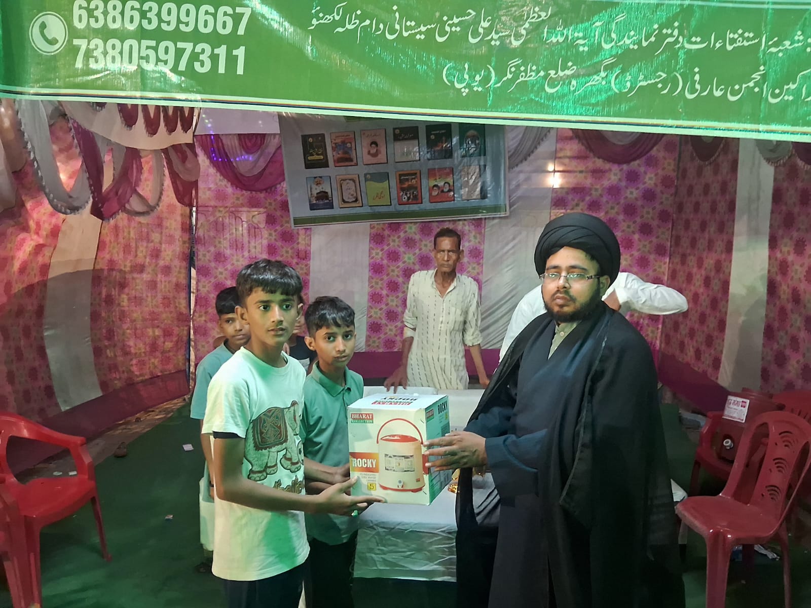 تصاویر/ درگاہِ باب الحوائج بگھرہ میں شرعی سوال و جواب کیمپ کا انعقاد