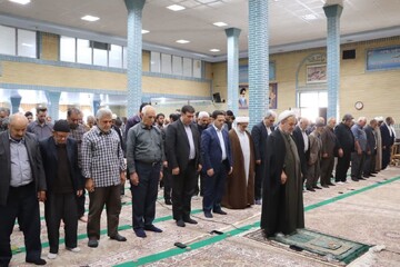تصاویر/ آیین عبادی سیاسی نماز جمعه نوشین شهر