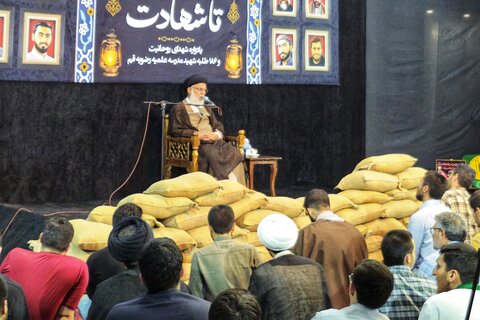 تصاویر/ یادواره شهدای روحانیت و ۱۸۶ شهید مدرسه رضویه قم