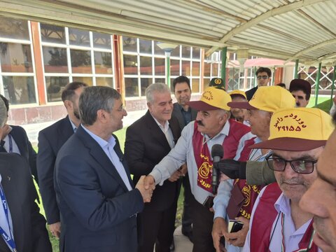 تصاویر پرواز مستقیم حجاج از فرودگاه خرم‌آباد به مدینه منوره