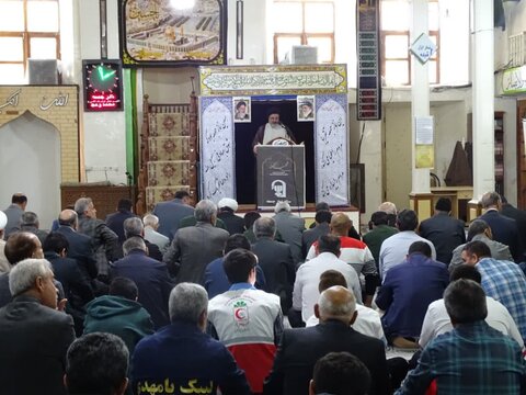 تصاویر/ آئین عبادی سیاسی نماز جمعه ماکو