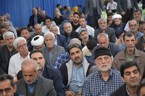 تصاویر/ آئین عبادی سیاسی نمازجمعه خوی