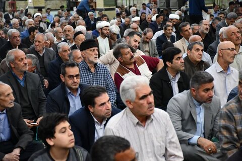 تصاویر/ آئین عبادی سیاسی نمازجمعه خوی