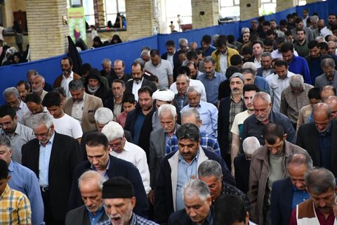 تصاویر/ آئین عبادی سیاسی نمازجمعه خوی