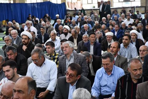 تصاویر/ آئین عبادی سیاسی نمازجمعه خوی