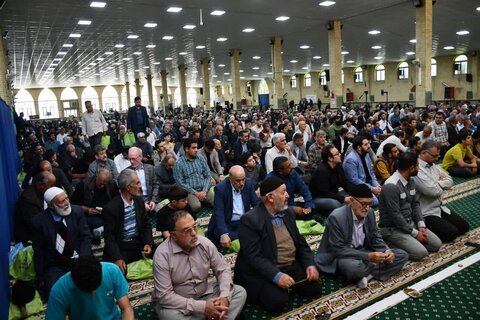 تصاویر/ آئین عبادی سیاسی نمازجمعه خوی