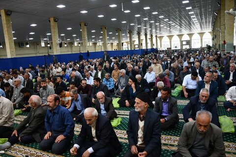 تصاویر/ آئین عبادی سیاسی نمازجمعه خوی