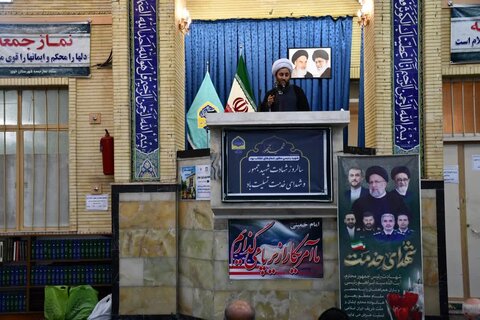 تصاویر/ آئین عبادی سیاسی نمازجمعه خوی