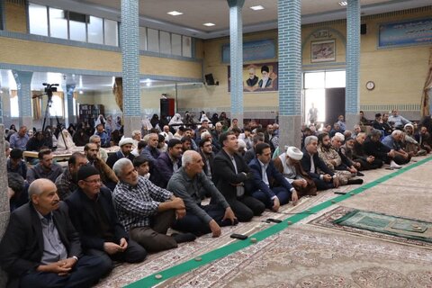 تصاویر/ آیین عبادی سیاسی نماز جمعه نوشین شهر