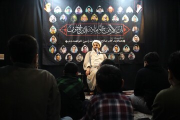 تصاویر/ هیئت هفتگی حوزه علمیه صاحب الزمان (عج)مرند