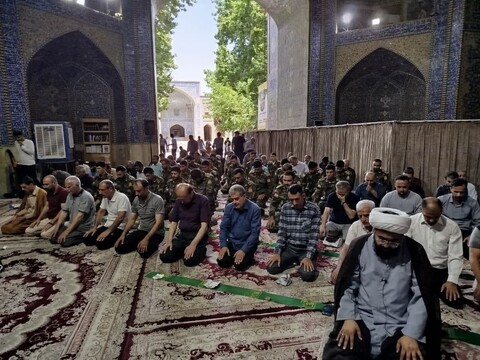 تصاویر|بازدید دانشجویان خلبانی و مهندسین پرواز از مدرسه علمیه امام صادق (ع) چهار باغ اصفهان
