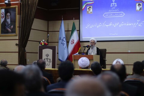 مراسم تودیع و معارفه دادستان عمومی و انقلاب اسلامی مرکز استان خراسان جنوبی