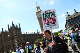 Thousands of pro-Palestinian protesters march in London to mark Nakba anniversary