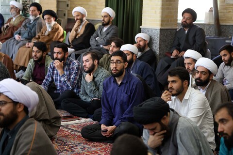 تصاویر / درس اخلاق ویژه طلاب حوزه علمیه همدان