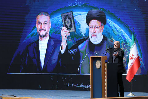 تصاویر/همایش بین‌المللی دیپلماسی مقاومت و بزرگداشت شهدای خدمت