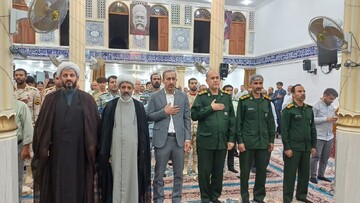 تصاویر/ اولین سالگرد شهدای خدمت در بندر ریگ