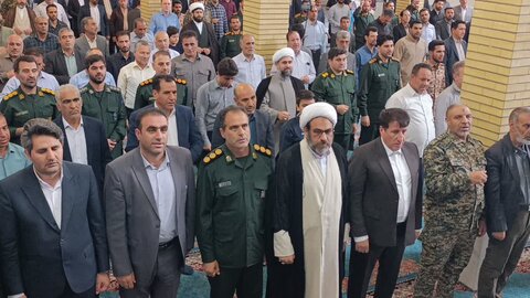 تصاویر مراسم سالگرد شهید رئیسی و همراهانش در مسجد صاحب الزمان(عج) کوهدشت