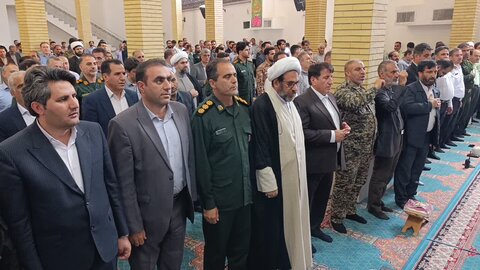 تصاویر مراسم سالگرد شهید رئیسی و همراهانش در مسجد صاحب الزمان(عج) کوهدشت