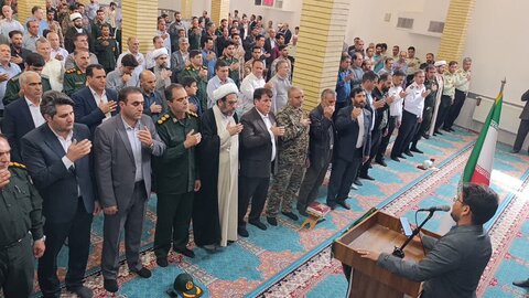 تصاویر مراسم سالگرد شهید رئیسی و همراهانش در مسجد صاحب الزمان(عج) کوهدشت