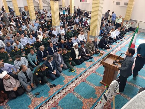 تصاویر مراسم سالگرد شهید رئیسی و همراهانش در مسجد صاحب الزمان(عج) کوهدشت