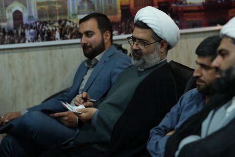تصاویر/دیدار مدیران روحانی مدارس آموزش و پرورش خوزستان با معاون تبلیغ و امور فرهنگی حوزه های علمیه کشور