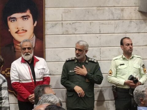 تصاویر / مراسم اولین سالگرد شهدای خدمت در ناحیه مقاومت بسیج کاشان