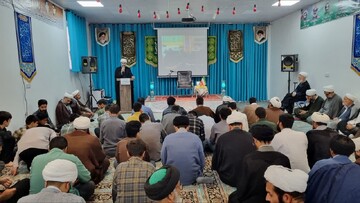 تصاویر/ مراسم بزرگداشت خادم الرضا شهید خدمت در حوزه علمیه امام صادق (ع) شهرستان طبس