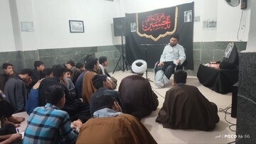 مراسم بزرگداشت شهید جمهور در مدرسه علمیه حضرت امیرالمؤمنین(ع) سندرک برگزار شد+عکس