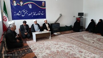 تصاویر/ دیدار مبلغین طرح امین  بخش کشاورز با مدیر مدرسه علمیه شاهین دژ