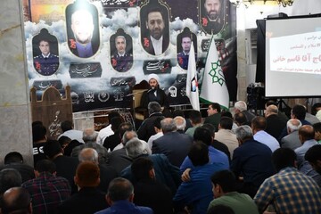 تصاویر/ مراسم بزرگداشت شهدای خدمت در مسجد جامع شهانق خوی